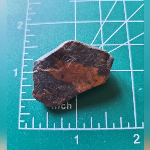 Unique Black and Brown Stone Michigan Painter Rock - Picture 3 of 5